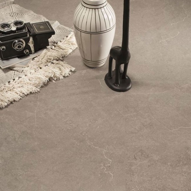 Daima Grey 60x60cm Square Matt Porcelain Wall & Floor Tile