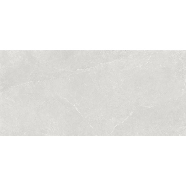 Seismic White 60x120cm Rectangular Matt Porcelain Wall and Floor Tile