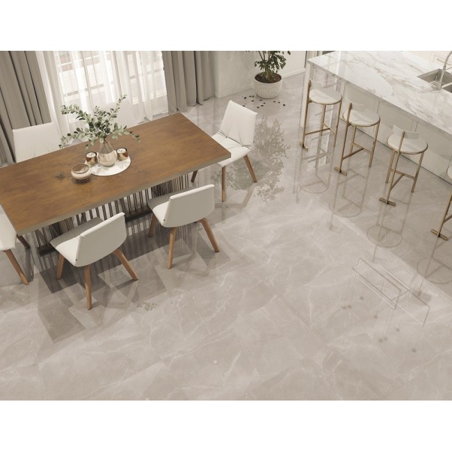 Rodum Grey Perla 60x120cm Rectangular Polished Porcelain Wall & Floor Tile