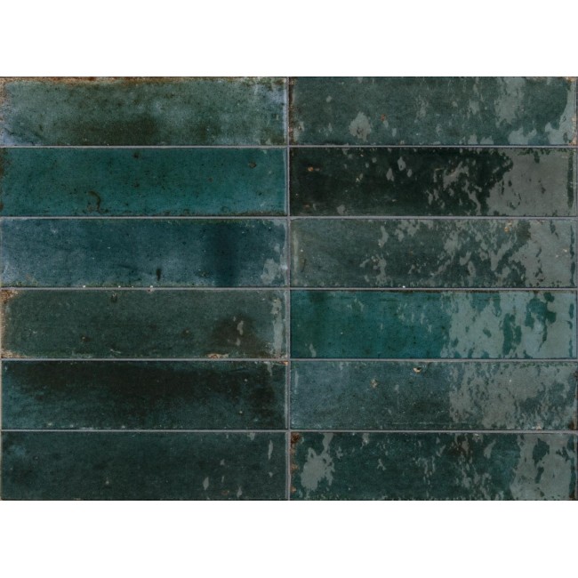 Lume Blue 6x24cm Rectangular Gloss... Lume Blue 6x24cm Rectangular Gloss...