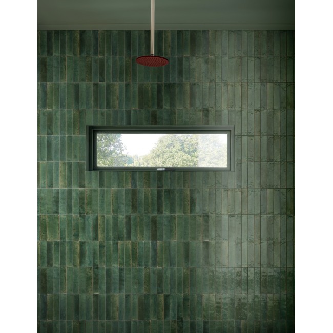 Lume Dwell Green 6x24 Rectangular Gloss Porcelain Wall & Floor Tile
