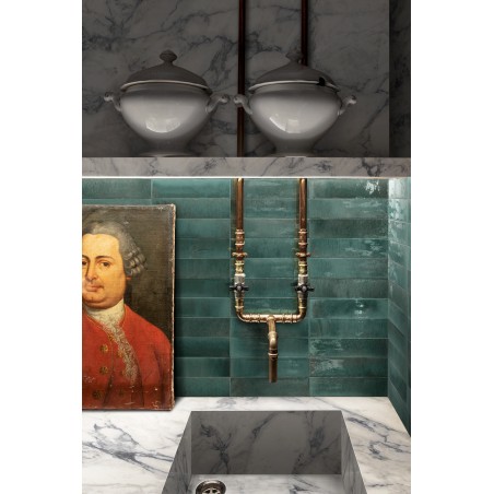 Lume Turquoise 6x24 Rectangular Gloss Porcelain Wall & Floor Tile