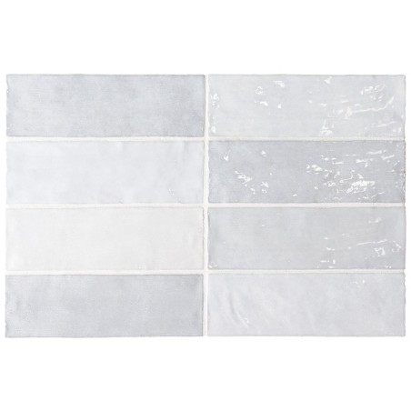 Equipe La Riviera Lavanda Blue 6.5x20cm Rectangular Gloss Ceramic Wall Tile