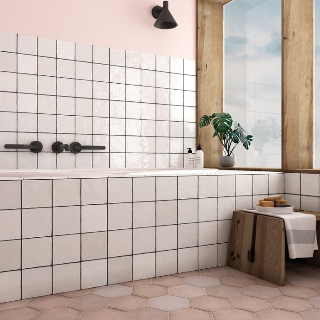 Equipe La Riviera White 6.5x20cm Rectangular Gloss Ceramic Wall Tile