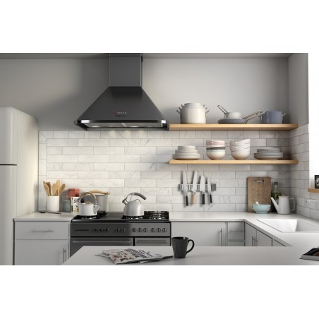 Equipe Carrara White Matt 7.5x30cm Rectangular Matt Ceramic Wall Tile