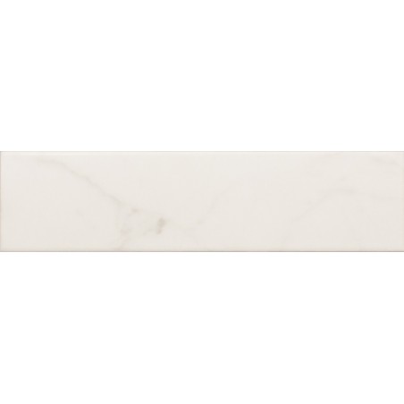Equipe Carrara White Matt 7.5x30cm Rectangular Matt Ceramic Wall Tile