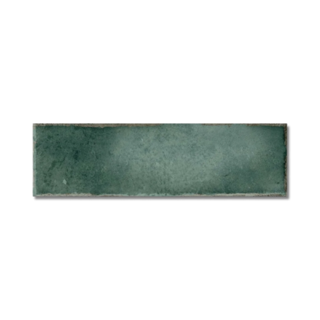 Hackney Jade Green 6.9x24cm Rectangular Gloss Ceramic Wall Tile