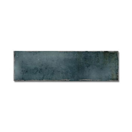 Hackney Dark Blue 6.9x24cm Rectangular Gloss Ceramic Wall Tile
