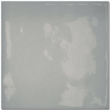 Borriana Light Blue 12.5X12.5cm Square Gloss Ceramic Wall Tile