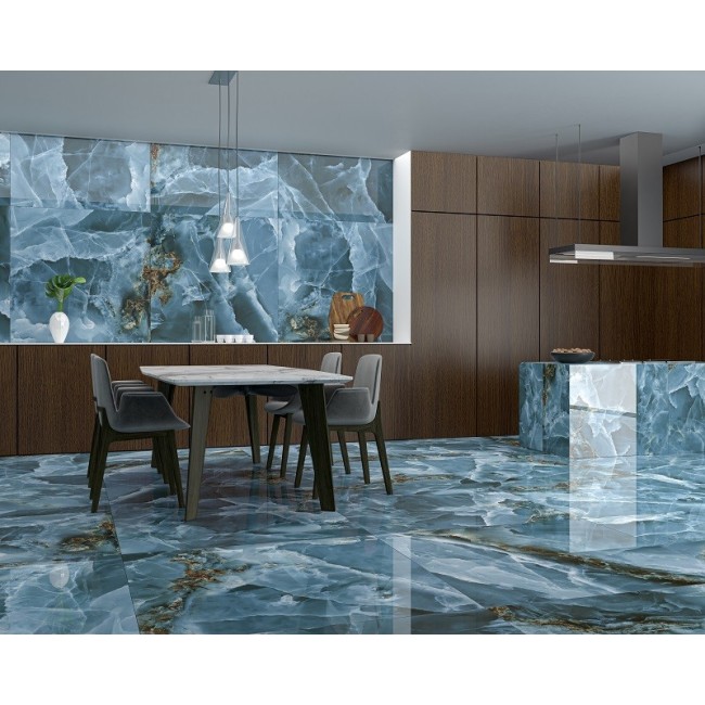 Iceland Onyx Marble Navy Blue 60x120 Rectangular Polished Wall & Floor Tile
