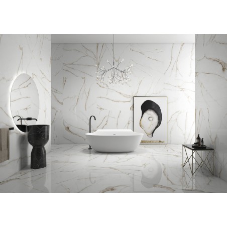 Brera Gold Polished 30x60cm Rectangular, Polished Porcelain Wall & Floor Tile