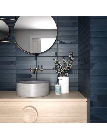 Wadi Indigo Blue 6x30 Rectangular Matt Porcelain Wall & Floor Tile