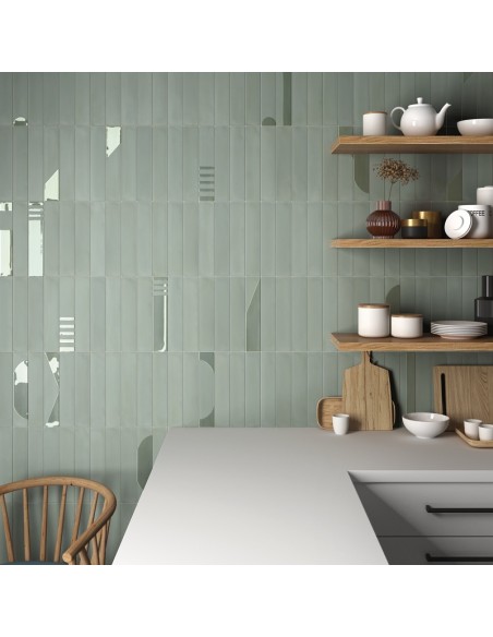 Wadi Mint Green 6x30 Rectangular Matt Porcelain Wall & Floor Tile