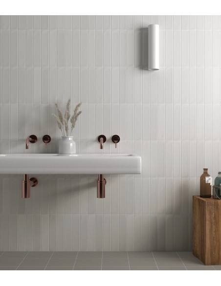Wadi Snow White  6x30 Rectangular Matt Porcelain Wall & Floor Tile
