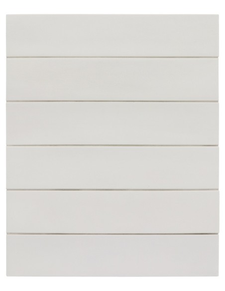 Wadi Snow White  6x30 Rectangular Matt Porcelain Wall & Floor Tile
