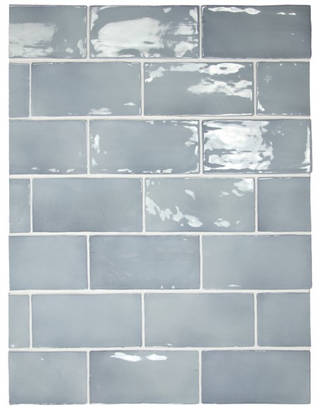 Manacor Blue Moon 7.5x15cm Gloss Ceramic Wall Tile