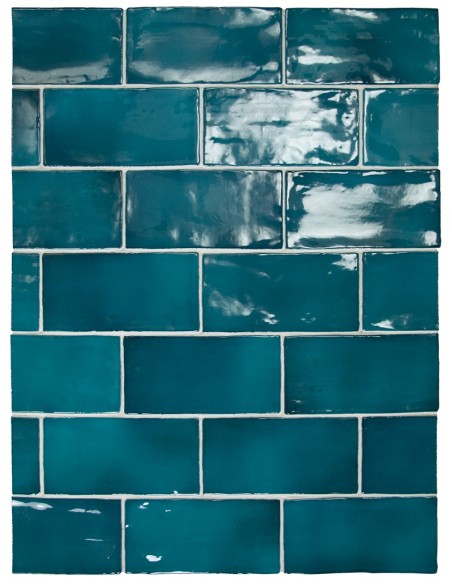 Manacor Glacier Blue 7.5x15cm Gloss Ceramic Wall Tile