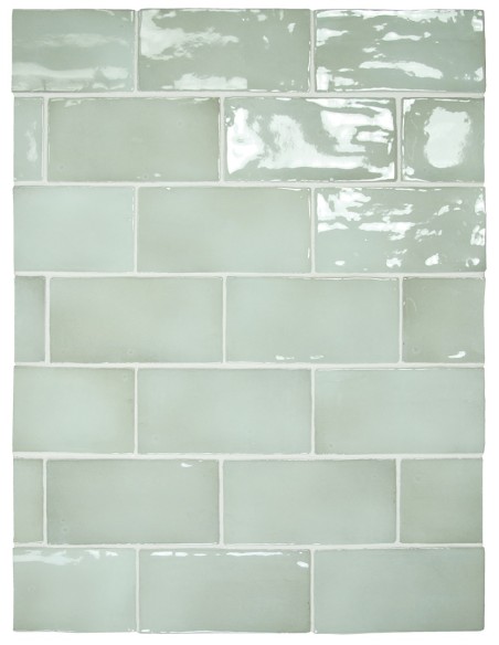 Manacor Mint Green 7.5x15cm Gloss Ceramic Wall Tile