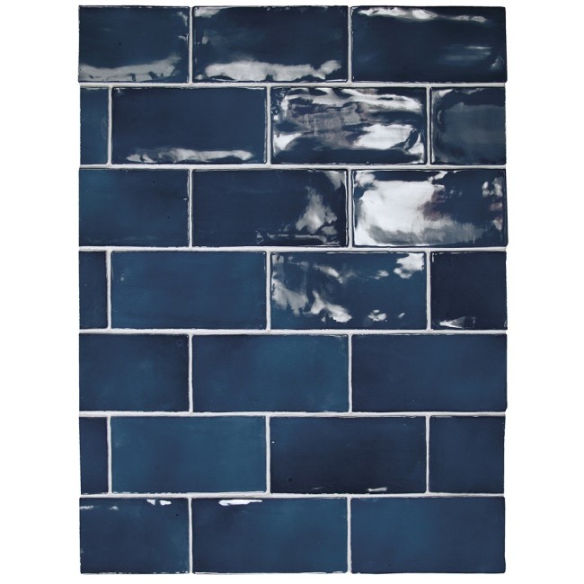 Manacor Ocean Blue 7.5x15cm Gloss...