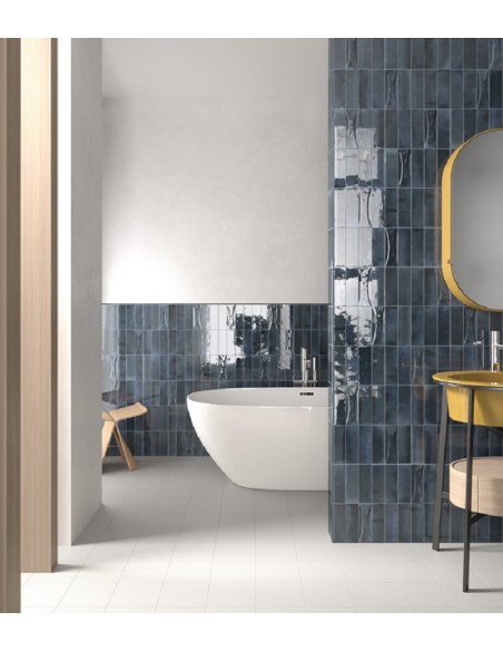 Hanoi Blue Night 5.1x16.1 Rectangular Gloss Ceramic Wall Tile