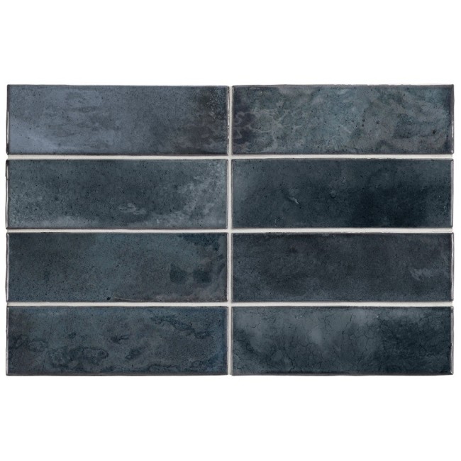 Hanoi Blue Night 5.1x16.1 Rectangular Gloss Ceramic Wall Tile