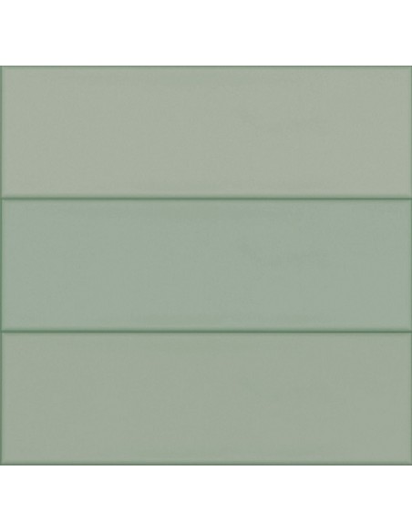 Chalk Mint Green 6.5x20cm Rectangular Matt Ceramic Wall Tile