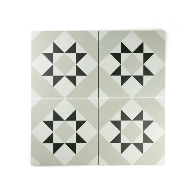 Design Grey 22 Square Matt Anti Slip Patterned Wall & Floor Tile