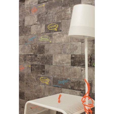 New York Wall Street Grey Brick Effect 10x20cm Rectangular Matt Porcelain Wall & Floor Tile