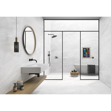 Lavica Blanco White 60x60cm Matt Square Porcelain Wall & Floor Tile