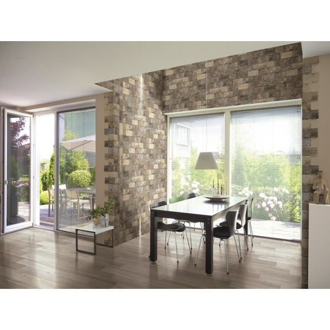 New York Broadway Grey/Beige Brick...