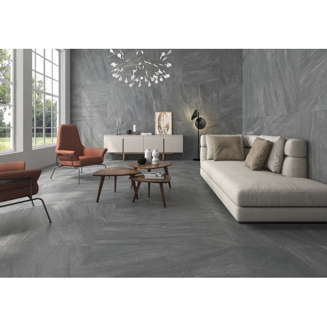 Lavica Grey 60x60cm Matt Square Porcelain Wall & Floor Tile