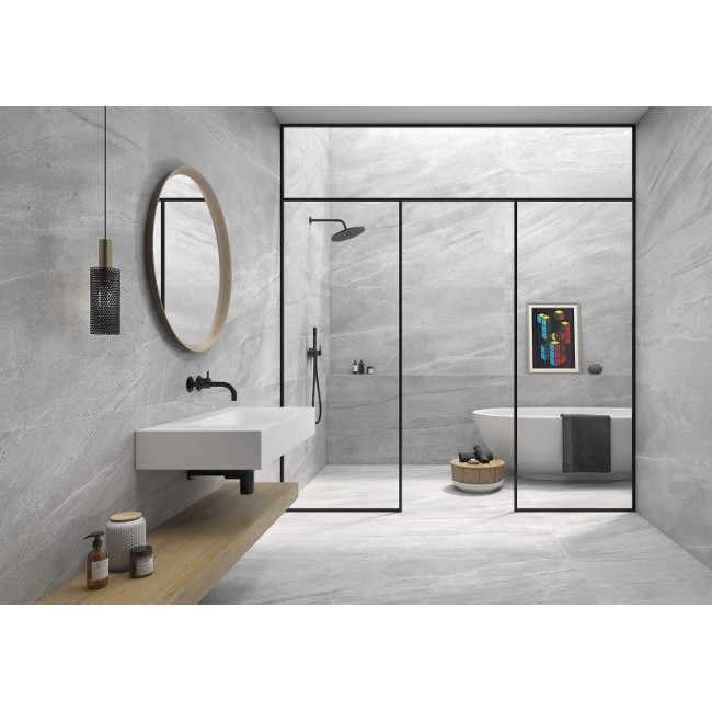 Lavica Perla Grey 60x120cm Rectangular Matt Porcelain Wall & Floor Tile