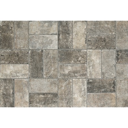 New York Wall Street Grey Brick Effect 10x20cm Rectangular Matt Porcelain Wall & Floor Tile