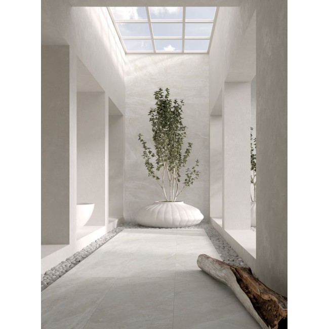 Moonstone White 60x120 Rectangular Matt Porcelain Wall & Floor Tile
