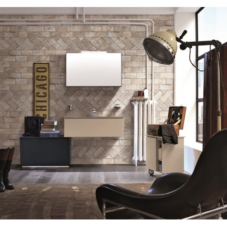Chicago South Side Light Beige Brick Effect 10x20cm Rectangular Matt Porcelain Wall & Floor Tile