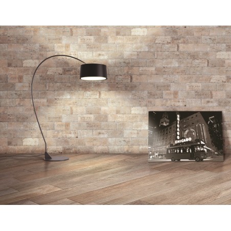 Chicago South Side Light Beige Brick Effect 10x20cm Rectangular Matt Porcelain Wall & Floor Tile