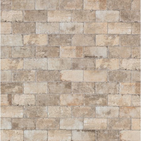 Chicago South Side Light Beige Brick Effect 10x20cm Rectangular Matt Porcelain Wall & Floor Tile