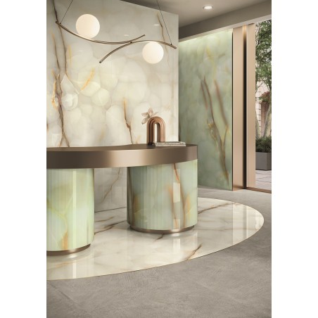 Tele Di Marmo Pure Onyx Giada Green 30x60 Rectangular Polished Porcelain