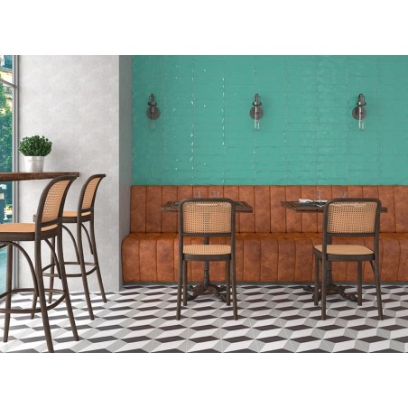 Aston Carter Teal 7.5x30 Rectangular Gloss Ceramic Wall Tile