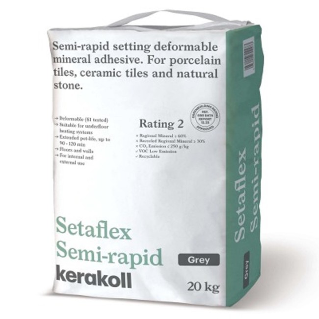 Kerakoll Setaflex Semi-Rapid Grey S1 Adhesive