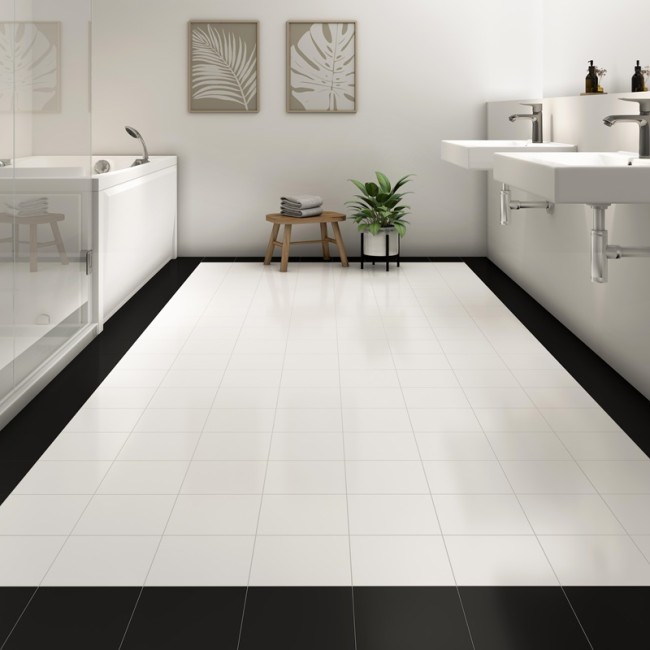 Chequer Mix Black & White Mix 20x20cm...