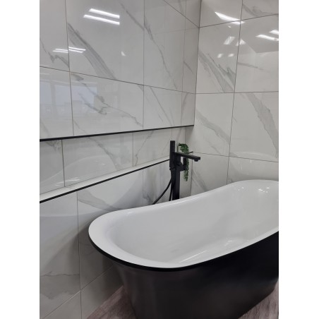 Statuario White Polished 60x60cm Square Polished Porcelain Wall & Floor Tiles