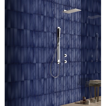 Borriana Navy Blue 7.5x30 Rectangular Gloss Ceramic Wall Tile