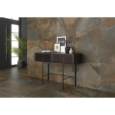 Borba Musgo Multi-Colour 30x61cm Rectangular Matt Slate Porcelain Wall & Floor Tile