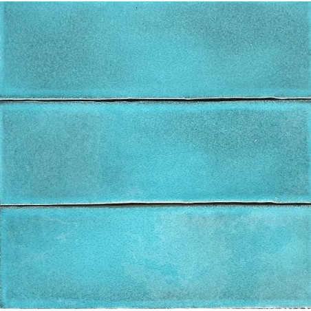 Vermont Tiffany Blue 7.5x23cm Rectangular Gloss Ceramic Wall Tile