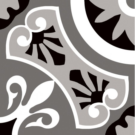 Brindisi Grey 22.5x22.5cm Square Matt Anti Slip Patterned Porcelain Wall & Floor Tile