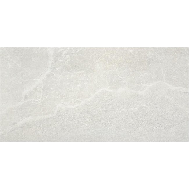 Bodo White 30x60cm Rectangular Matt Porcelain Wall & Floor Tile (Anti-Slip)