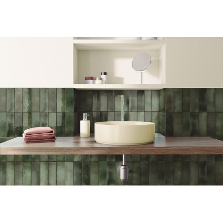 Amazonia Jade Green 6.5x20cm Rectangular Gloss Ceramic Wall Tile