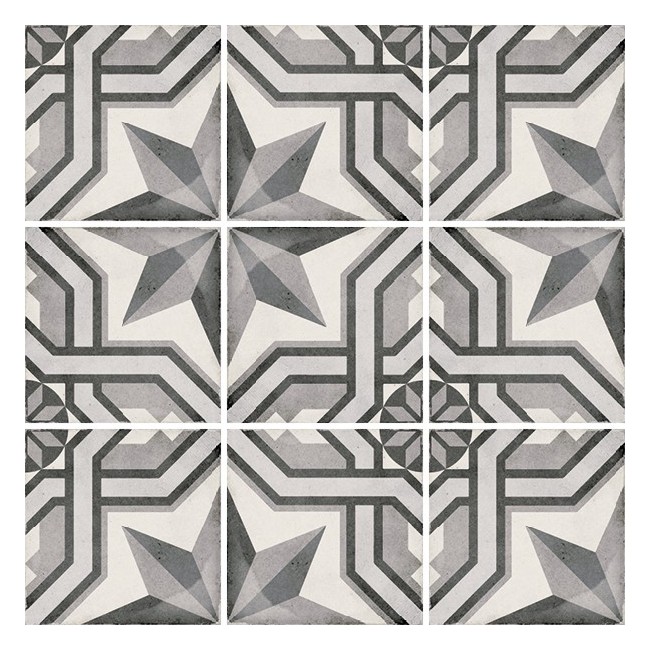 Art Nouveau Cinema Grey 20x20cm... Art Nouveau Cinema Grey 20x20cm...