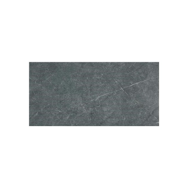 Amalfi Anthracite 37x75cm Rectangular Matt Porcelain Wall & Floor Tile (Anti-Slip)